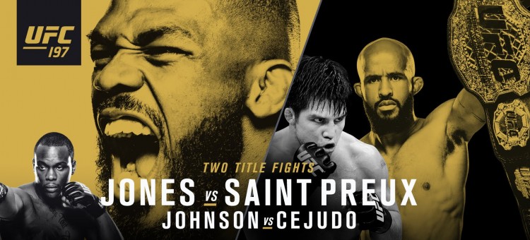 poster UFC 197 - Jon Jones x Ovince St.Preux