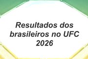 Resultados dos brasileiros no UFC 2026
