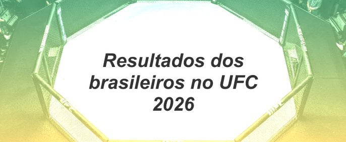 Resultados dos brasileiros no UFC 2026