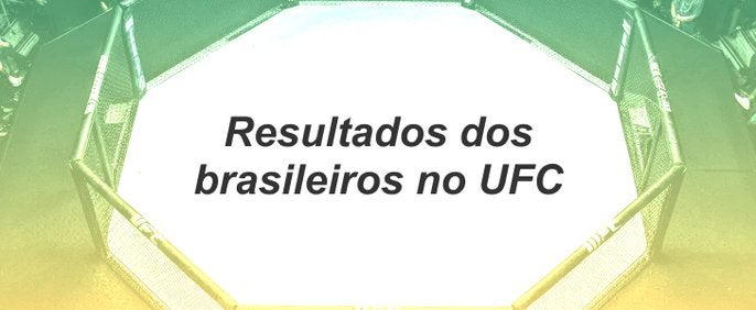Resultados dos brasileiros no UFC
