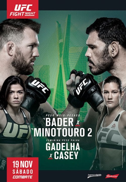 UFC Fight Night - Ryan Bader x Rogério Minotouro II