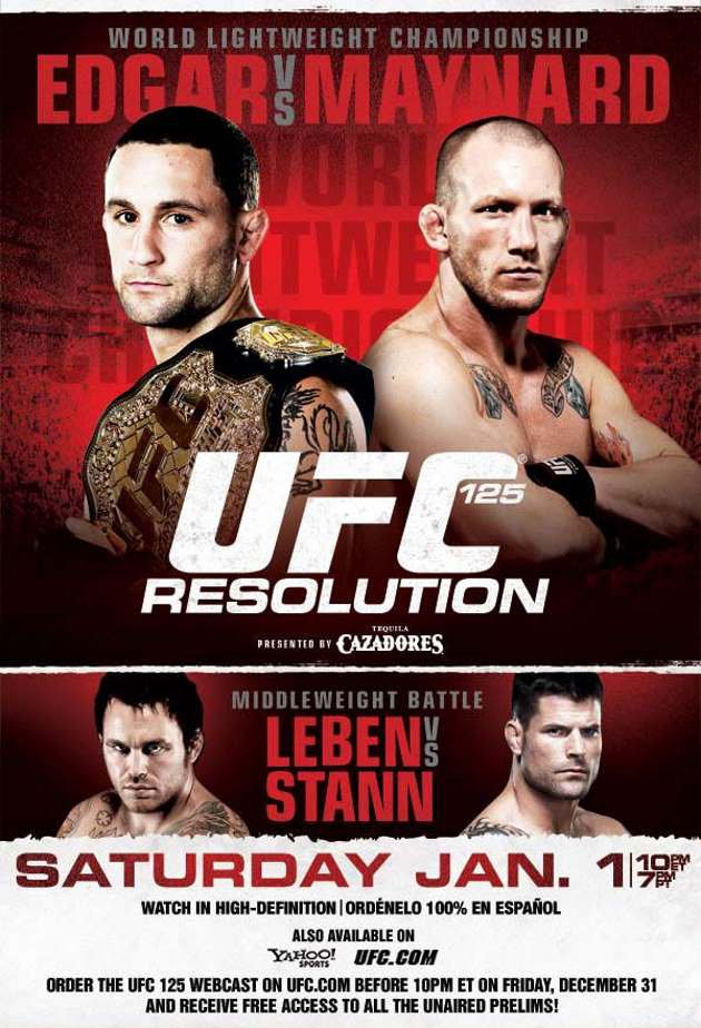 UFC 125: Resolution