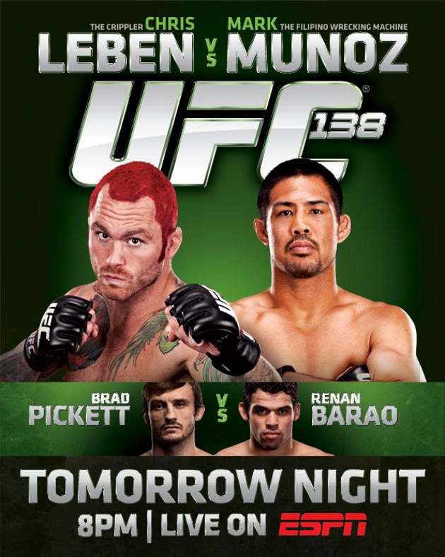 UFC 138: Leben vs. Muñoz