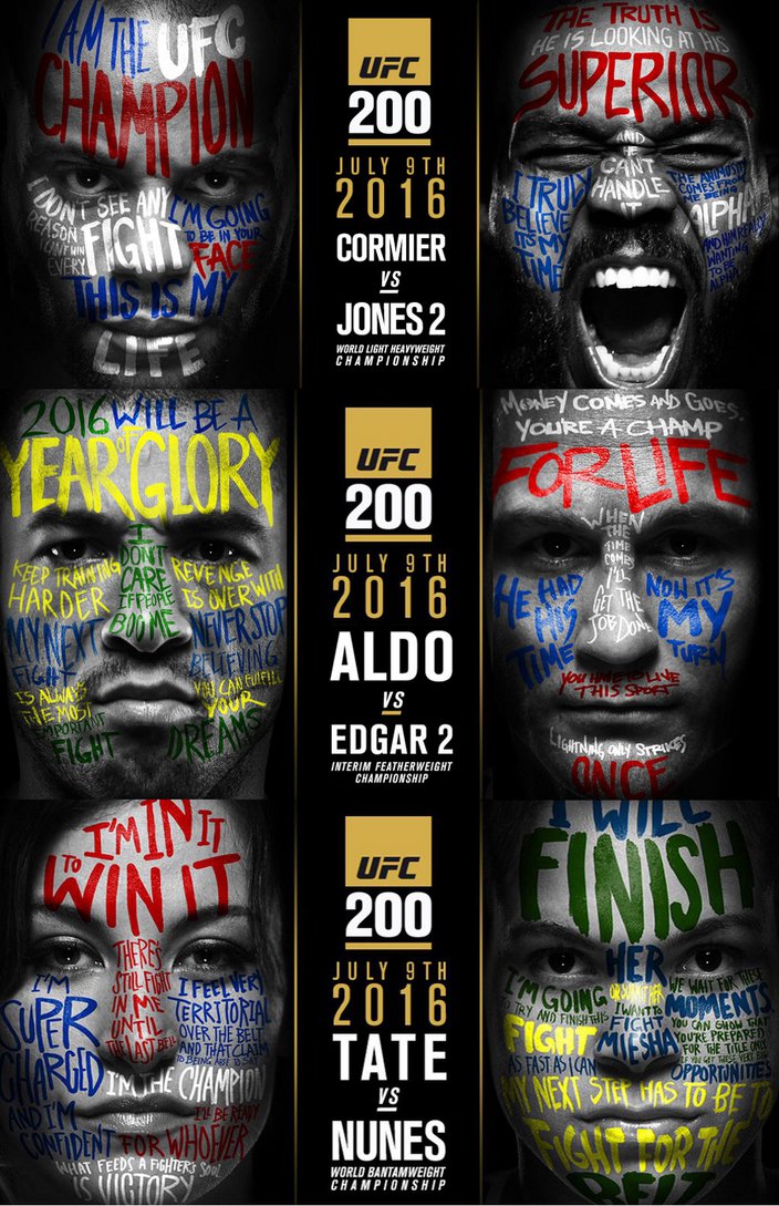 UFC 200 Tate vs Nunes