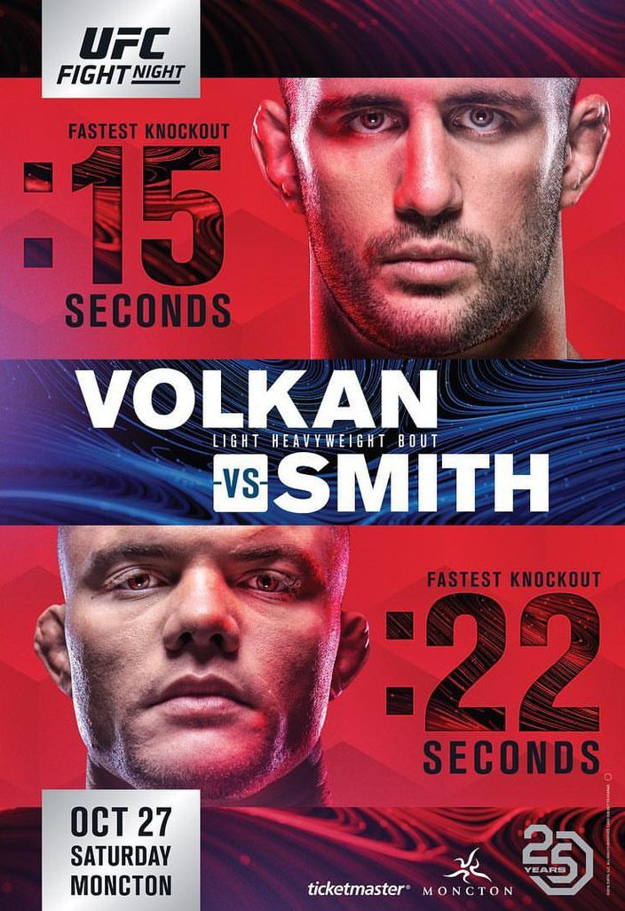 Poster do UFC Fight Night Mocton - Volkan x Smith