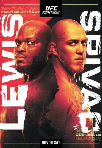 Poster do UFC Derrick Lewis x Serghei Spivac