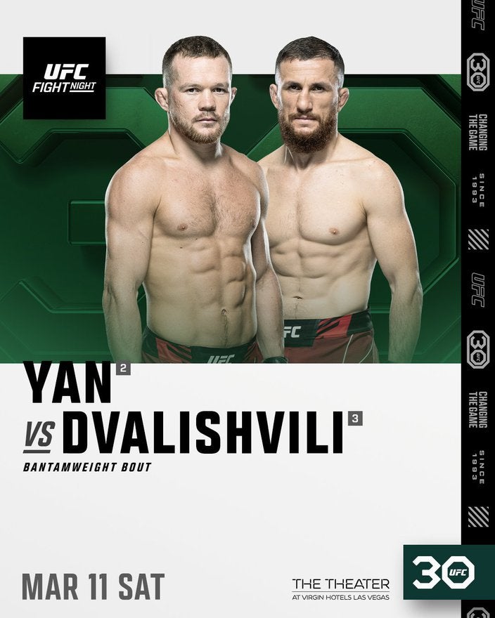 UFC Fight Night: Yan vs. Dvalishvili