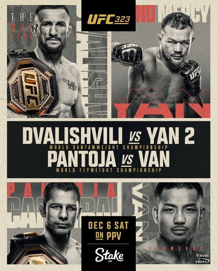 UFC 323: Dvalishvili vs. Yan 2