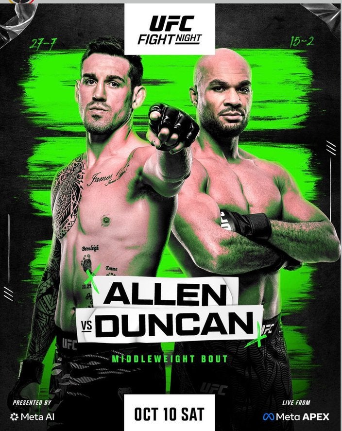 UFC Fight Night Allen vs Duncan