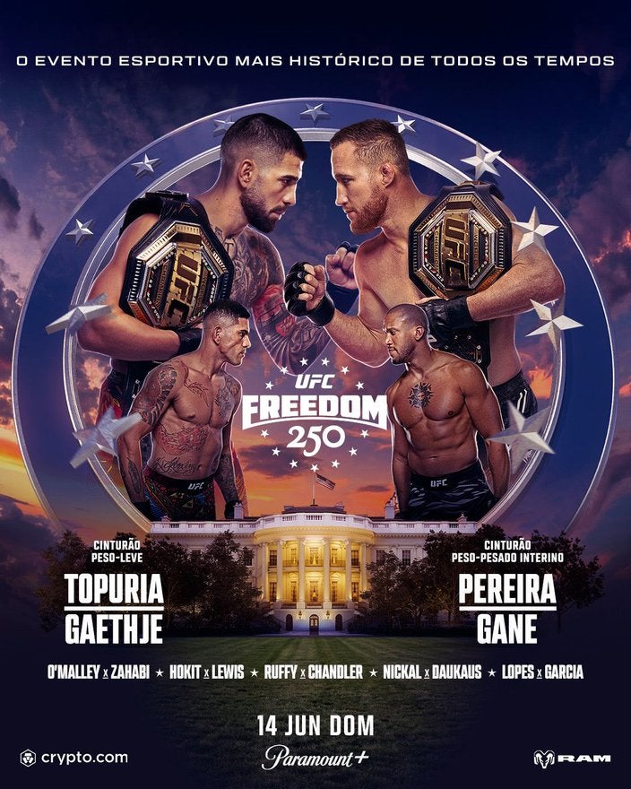 UFC Freedom 250 - Ilia Topuria e Justin Gaethje