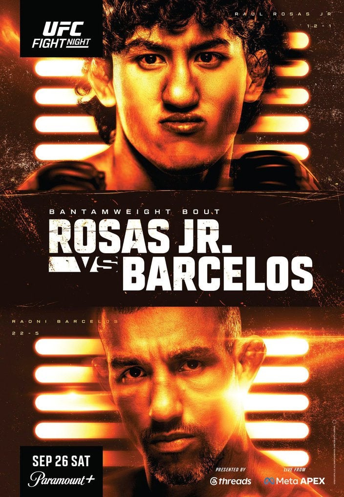 UFC Fight Night Rosas Jr. vs Barcelos